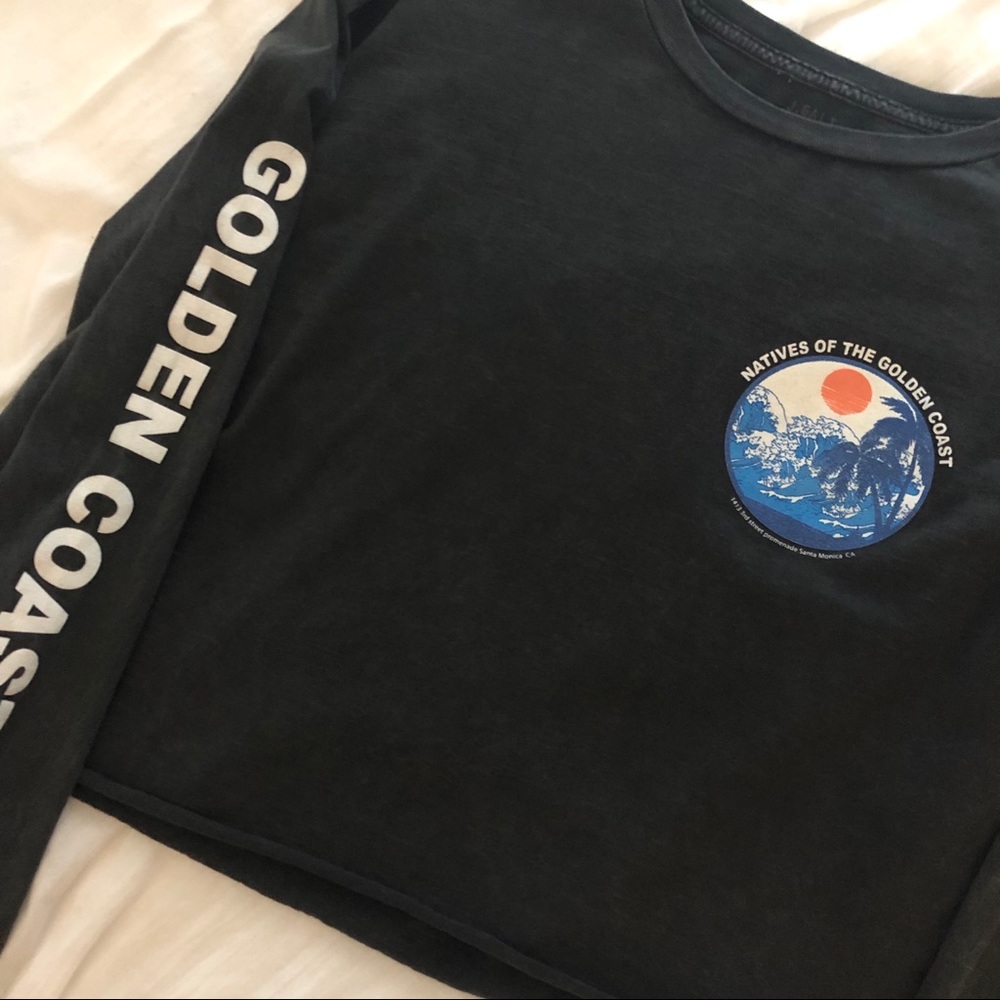 John Galt Brandy Melville Golden Coast LS T Shirt